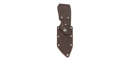 La funda WOOX Bad Boy Hunter está hecha de cuero genuino resistente, con costuras reforzadas y un sistema de retención seguro para un transporte cómodo en el campo.